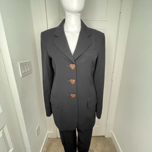 Vintage Moschino Cheap And Chic Jackets With heart wood buttons USA SIZE 10